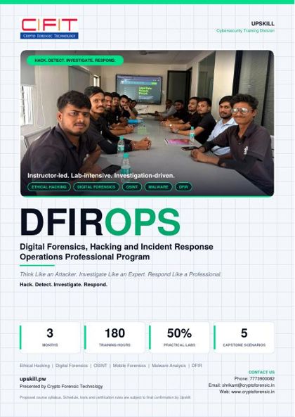 DFIROPS brochure cover